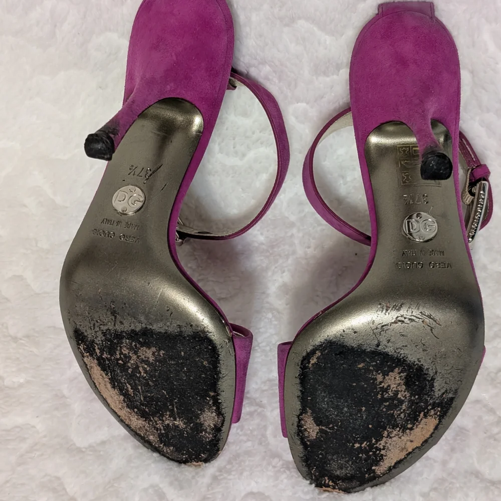Dolce and Gabbana Suede Heels - Picture 5 of 8